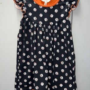 Matilda Jane Blue and Black Casual Sundress with Ruffled Cap Sleeves